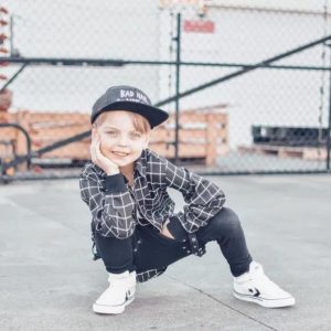 Boy wearing converse shoes