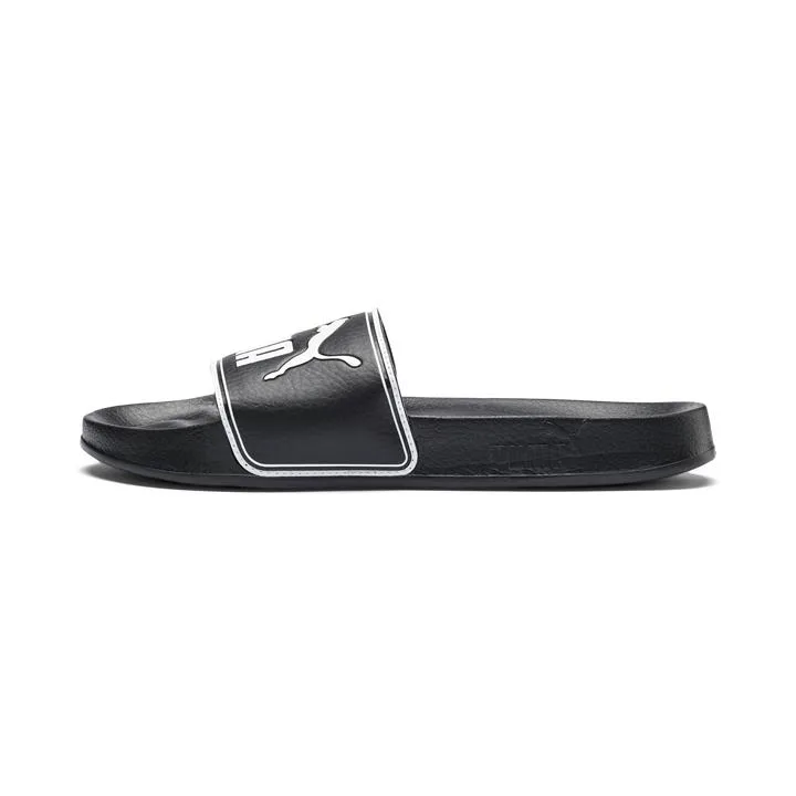 Leadcat Unisex Slides in Black/White