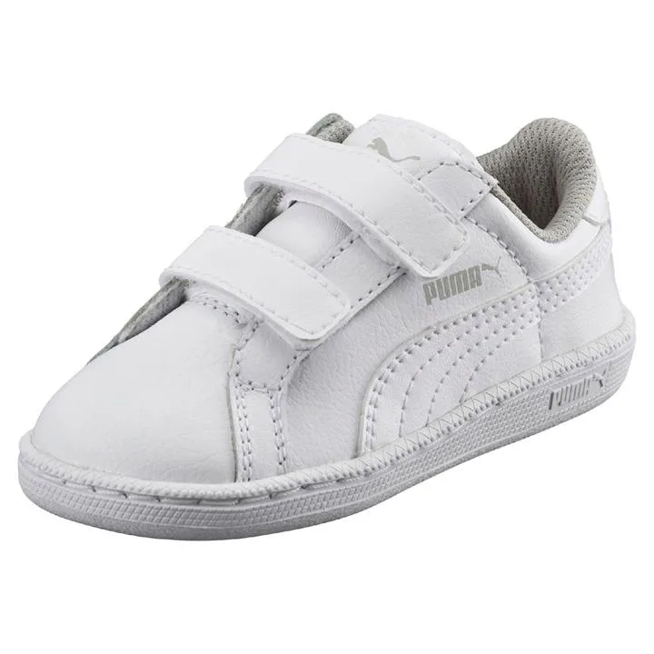 Smash Sneakers - Infants in White by PUMA