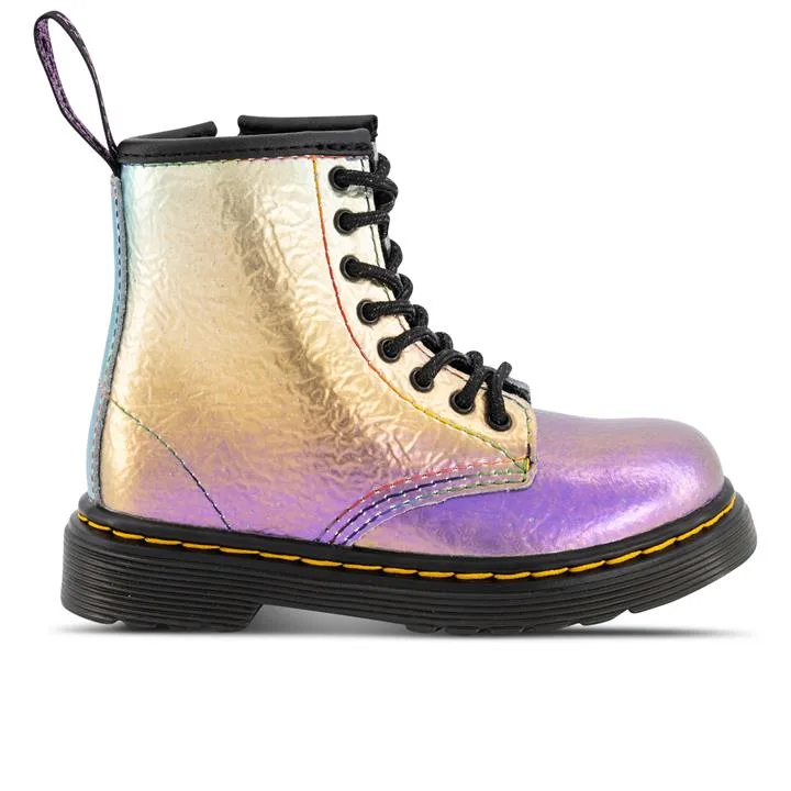 Dr Martens 1460 Rainbow Crinkle Boots Kids