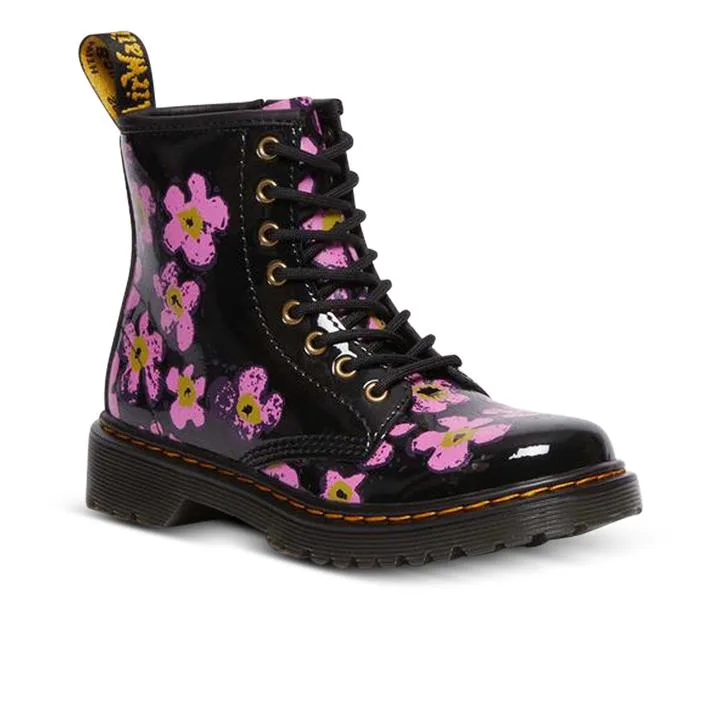 Dr Martens 1460 Pansy Fare Patent Boots