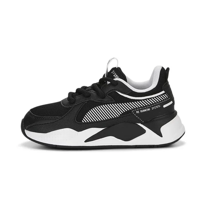 RS-X Sneakers - Kids in Black/White